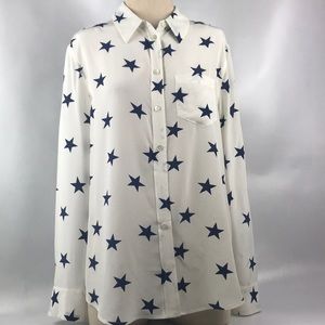 Equipment Femme Long Sleeve Silk Large